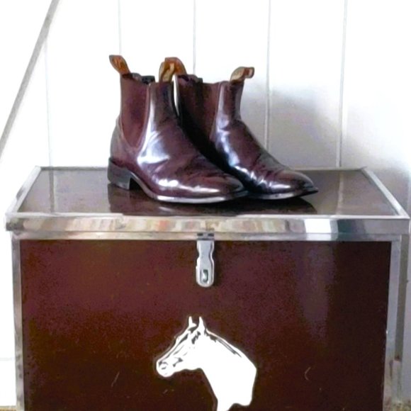 RM Williams Craftsman Boots Chestnut, Leather Sole  Men's Size 6.5 H AUS  7.5 US - Picture 1 of 15